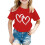 Girls Knot Tunic Top Red Size 120 1