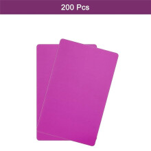 200Pcs Metal Business Card Blanks,1/64 INCH Thick 3.4x2 Inch Aluminum Laser-Engraving Materials Unique Cards