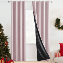 Light Pink Blackout Curtains 39x63 Inch 2-Pack