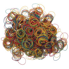 Small Elastic Bands Assorted Colors 1 Set 1.6 x 1.6 x 0.04