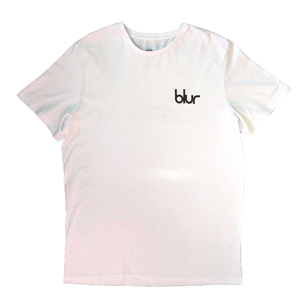 Oasis (Xl, White) Unisex Adult Parklife Back Print Logo T-Shirt