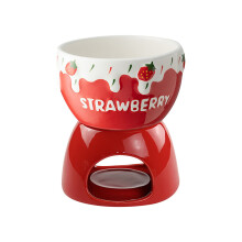 Ceramic Chocolate Melting Cup Red 1 piece