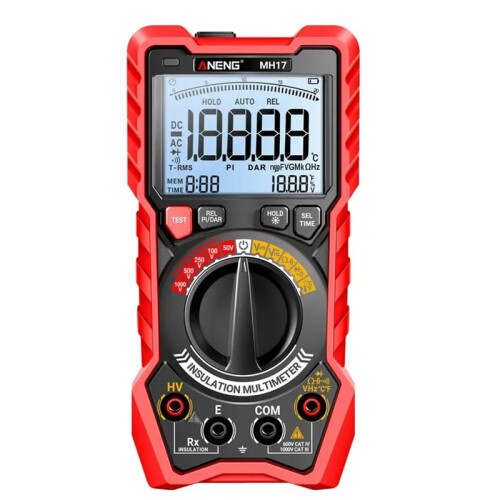 ANENG Rechargeable Digital Multimeter MH17 with True RMS, Insulation Resistance, and Capacitance Testing