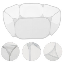 MUSEYA Foldable Pet Playpen Grey Polyester 1 Set