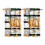 Pumpkin Pattern Tier Curtains 2 Pack Fall Leaves Design 1