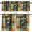 Coffee Curtains Valance Set Vintage Poster Design 3 Piece 1