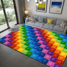Geometric Printed Carpet Rug for Living Room Bedroom Large