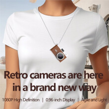 Câmera Digital Retro Snap HD com Cartão de 32GB, Design de Gravador de Vídeo Vintage de 0,96''