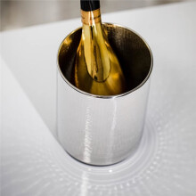 Champagne-Emmer voor Hotelbars en Thuisgebruik, Ronde Ijsemmer voor Wijn, Ijswijnserver, Commerciële Roestvrijstalen Ijsemmer