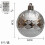 Double Rhombus Silver Ball Ornaments 2.4 in 6-Pack 2