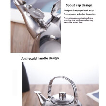 Théière en Acier Inoxydable avec Infuseur - Bouilloire Portable S