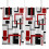 Abstract Geometric Square Curtain Black Red 1-Pack 5