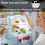Digital Refrigerator Thermometer with LCD Display and 7