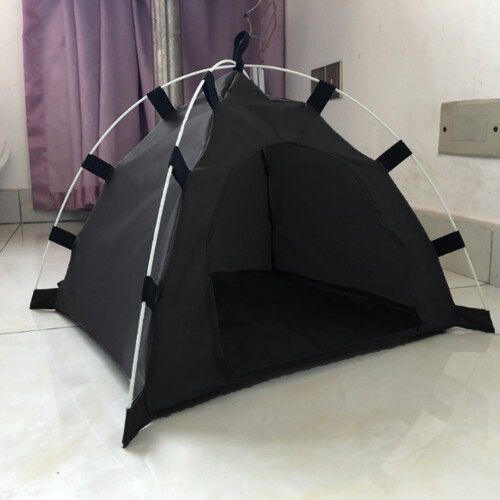 Portable Pet Tent Solid Color Waterproof Oxford Cloth 1