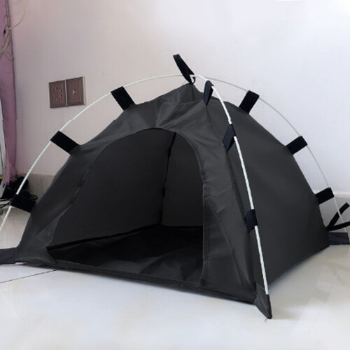 Portable Pet Tent Solid Color Waterproof Oxford Cloth 2