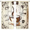 Rustic Coffee Kitchen Curtains Brown Blackout 42x63 Inch 2