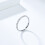 Stainless Steel Zirconia Wedding Ring Silver Size 6 3