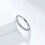 Stainless Steel Zirconia Wedding Ring Silver Size 6 4