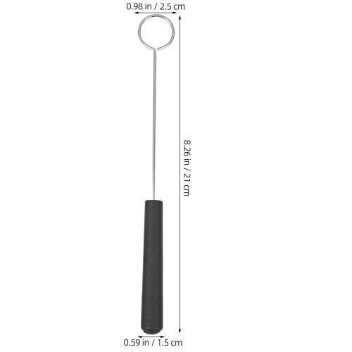 Supvox Black Stainless Steel Fork Set Comfortable Handle 5 1