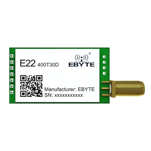 EBYTE E22-400T30D LoRa-Module 433MHz LoRa RF-Transceivermodule 30dBm 1W 10km Langeafstands-UART DIP Seriële Poortmodule