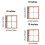 Solid Wood Picture Frame with 3D Glass Panel Square 5