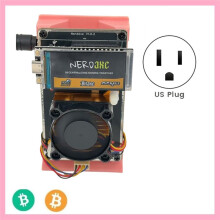 Minero BTC NerdAxe 500Gh/S BM1366 Chip ASIC Minero de Lotería NerdMiner Solo Minero de Lotería para Bitaxe Soporte Impreso en 3D Enchufe