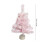 Pink Artificial Christmas Tree 17.7 Inch with Stand 3
