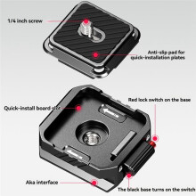 Manbily Kit di Sgancio Rapido Arca per Fotocamera Interamente In Metallo per Zhiyun