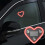 Solar Heart Neon Light for Car Rear Window - LED Atmosphere 1