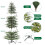 Pre-Lit Artificial Christmas Tree with LED Lights 59.1 Inch 4