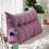 Twin Wedge Pillow Headboard Velvet Triangular Backrest 2