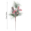 Red Berry and Pine Artificial Holly Stems 12 inch 3