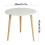 Detachable Round Wooden Side Table 1pc 3