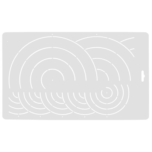 Quilting Template White PP Ruler 1 Piece 2