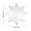Round Snowflake Placemats Washable Heat Resistant 4 Pack 3