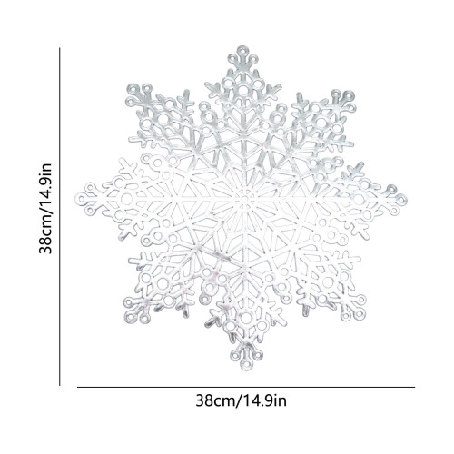 Round Snowflake Placemats Washable Heat Resistant 4 Pack 2