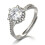 Sterling Silver Moissanite Ring Star Weave Twist Arm 2