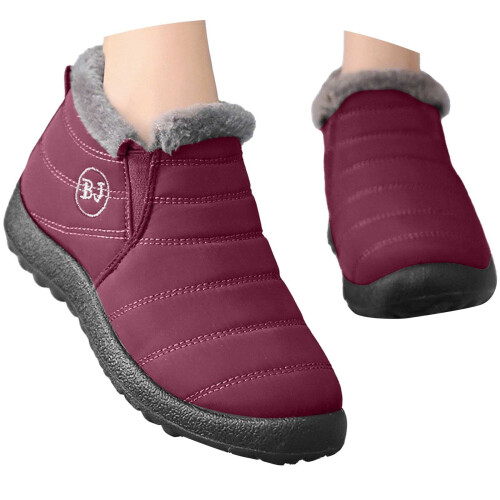 Men's Snow Boots Waterproof Flexible Pull-On Size 7 2