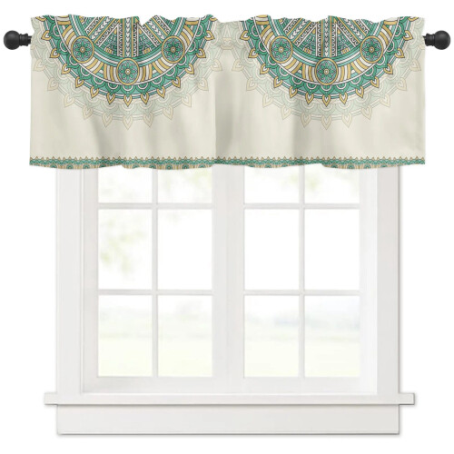 Mandala Pattern Ethnic Retro Curtain for Living Room 2