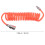 PU Air Compressor Hose Kit - Coiled Spring Tube 3m with 2