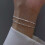 925 Sterling Silver Double Layer Beaded Bracelet 1