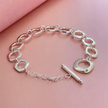 925 Silver Charm Bracelet Bangle for Women and Men 60 Styles