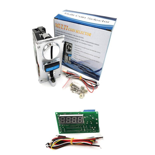 2X Multi-Currency Coin Acceptor 15A  Control Board Massage Chair Washing Machine  Control Box Accessories 2