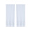 Semi-Sheer Curtains White 52x84 in 2 Panels Light Filtering 3