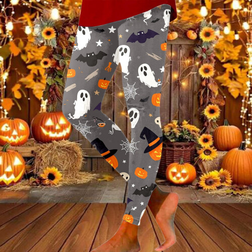 Women's Halloween Leggings Soft Stretchy Printed 1