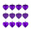 Heart-Shaped Ornaments Red Pink Silver Glitter 12 Pcs 2
