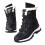 Women's Snow Boots Black Shearling-Lined Moc Toe Size 8 Wide 4