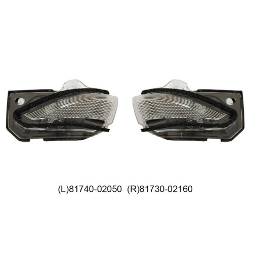 1 Par de Luces de Señal de  para Espejo Retrovisor Exterior de para   2019-2021. 2