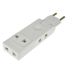 4-in-1 EU Wall Outlet Extension with 180 Plug Adapter
