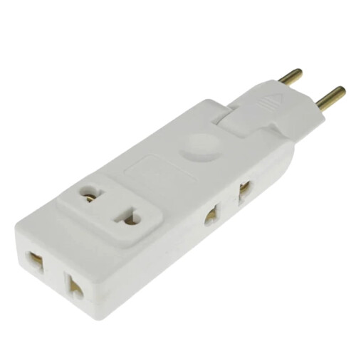 4-in-1 EU Wall Outlet Extension with 180 Plug Adapter